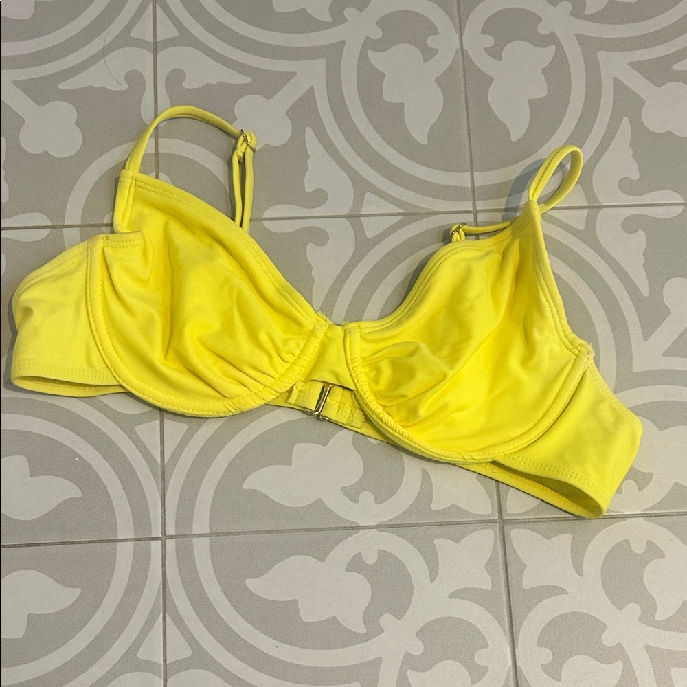 Vibrant Yellow Bikini Top